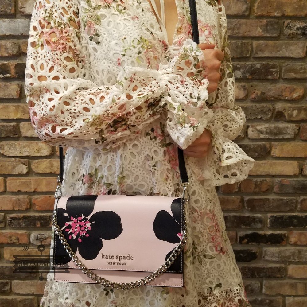 Kate spade convertible crossbody grand flora pink